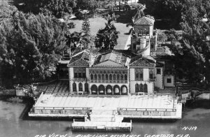 Postcard RPPC Aerial View of Ringling Residence, Sarasota, FL.   L8