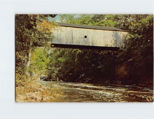 Postcard Bull's Bridge, over the Housatonic River, Kent, Connecticut