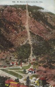 MT Manitou Scenic Incline Ry Co Colorado Postcard E3