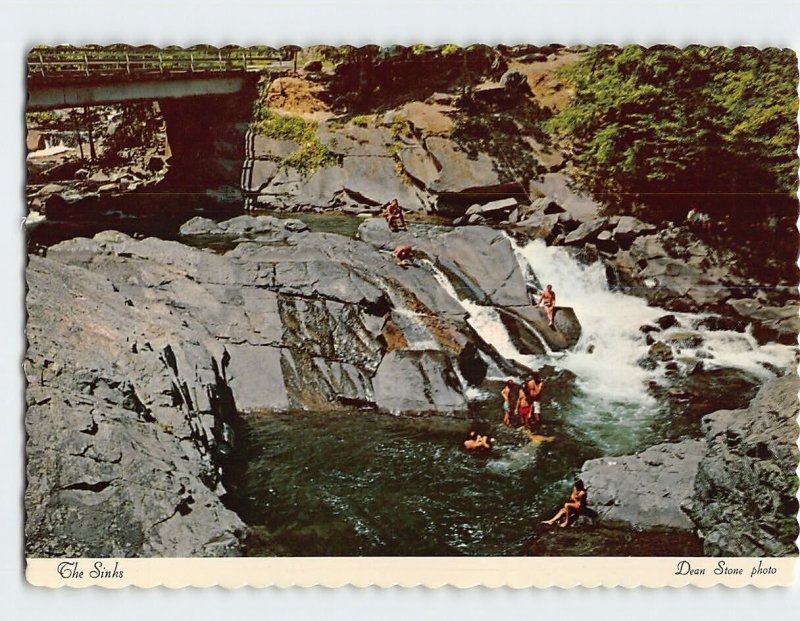 Postcard The Sinks, Little River Gorge, Great Smoky Mts. Nat'l Park, Tennessee