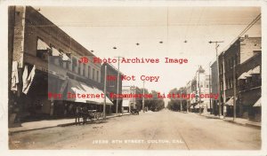 CA, Colton, California, RPPC, 8th Street, Business Section, J Bowers Photo