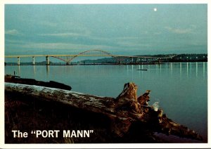 Canada British Columbia Surrey The Famous Port Mann Bridge