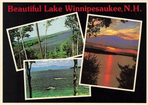 NEW HAMPSHIRE~Beautiful Lake Winnipesaukee~MULTI IMAGE POSTCARD