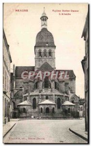 Old Postcard Beaune Eglise Notre Dame L & # 39Abside