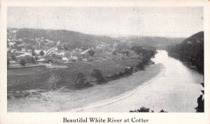 Beautiful Early White River, at Cotter, Arkansas, Old Postcard