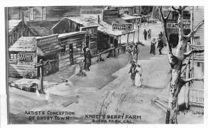 Amusement Knotts Berry Farm California Buena Ghost Town RPPC Photo Postcard 6502