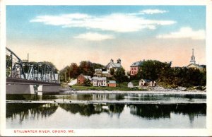 Maine Orono Scene On The Stillwater River