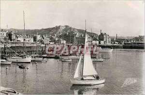 'Modern Postcard Cherbourg Manche L''Avant Port and Montagne du Roule Charter'