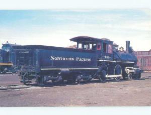 Modern Postcard NORTHERN PACIFIC STEAM TRAIN IN 1960 SCENE Spokane WA E5792