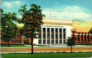 WK Kellogg Auditorium Junior High School Battle Creek Michigan MI Postcard VTG 