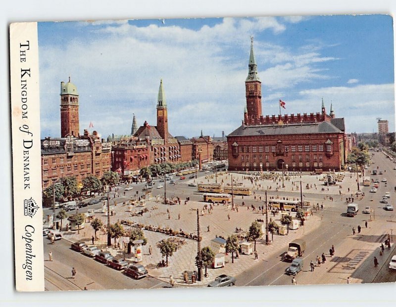 Postcard The Town Hall Square In Copenhagen, Denmark