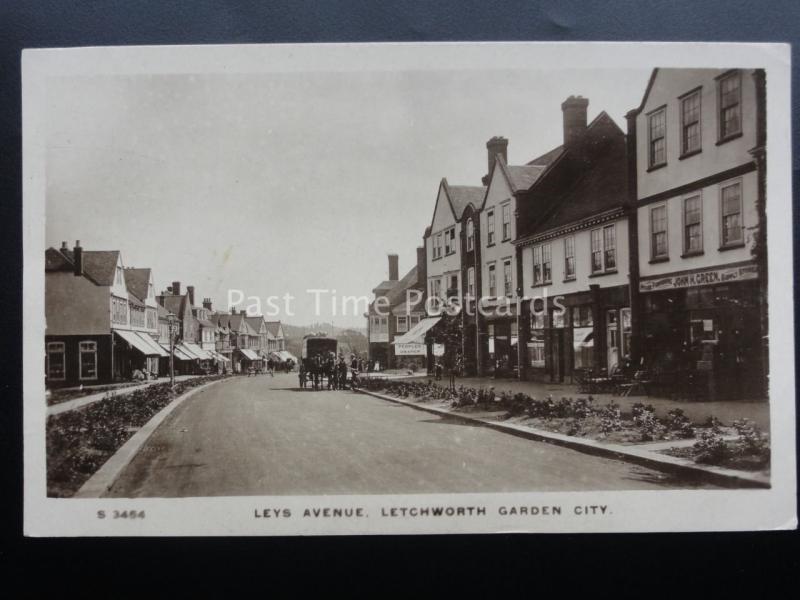 Hertfordshire LETCHWORTH GARDEN CITY, LEYS AVENUE c1909 RP by Kingsway