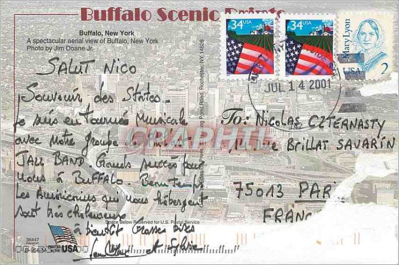 Postcard Modern Senic Buffalo New York