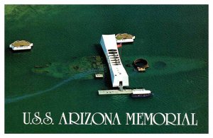 Postcard AERIAL VIEW SCENE Pearl Harbor Hawaii HI AP1413