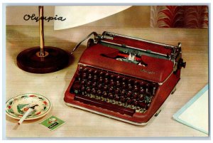 Olympia Modern Typewriter, Quist Typewriter Co., Detroit MI Advertising Postcard