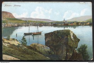 dc863 - NORWAY Namsos 1900s Harbor View