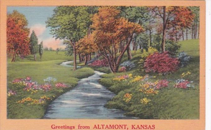 Kansas Greetings From Altamont