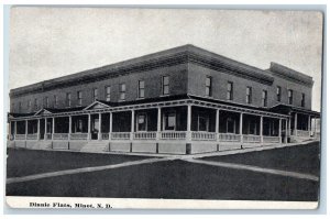 Minot North Dakota ND Postcard Dinnie Flats Exterior View c1910 Vintage Antique