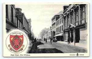 FORT WILLIAM, Scotland United Kingdom ~ HIGH STREET SCENE c1910s Postcard