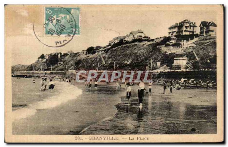 Old Postcard The Granville Beach