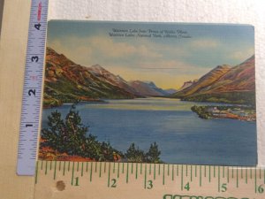 Postcard Folder Waterton Lake from Hotel, Waterton Lakes National Park, Canada