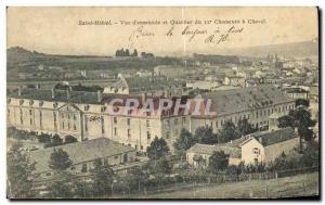 Old Postcard Saint Mihiel Overview of Headquarters and 12th Chasseurs a Cheva...