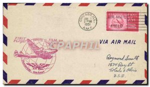 Letter USA 1st Flight Chicago Frankfurt June 1, 1951