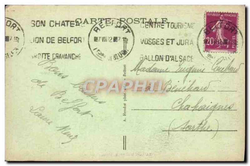 Old Postcard Ballon D & # 39Alsace