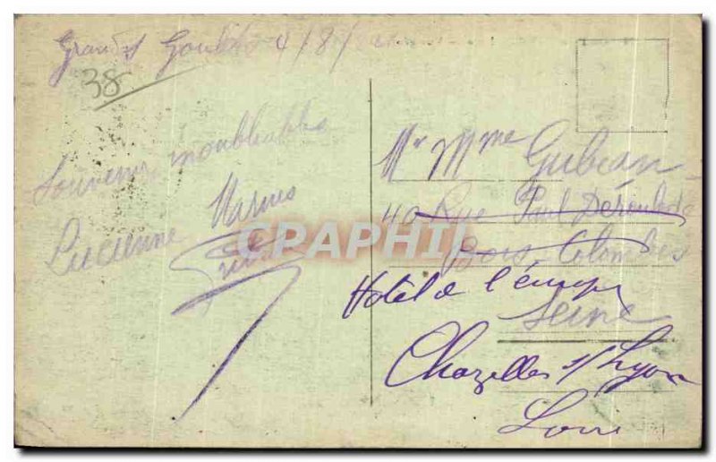 Postcard Old Bridge Royans General view