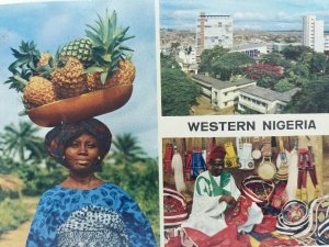 Vintage Postcard Western Nigeria Multiview 1977 Posted 