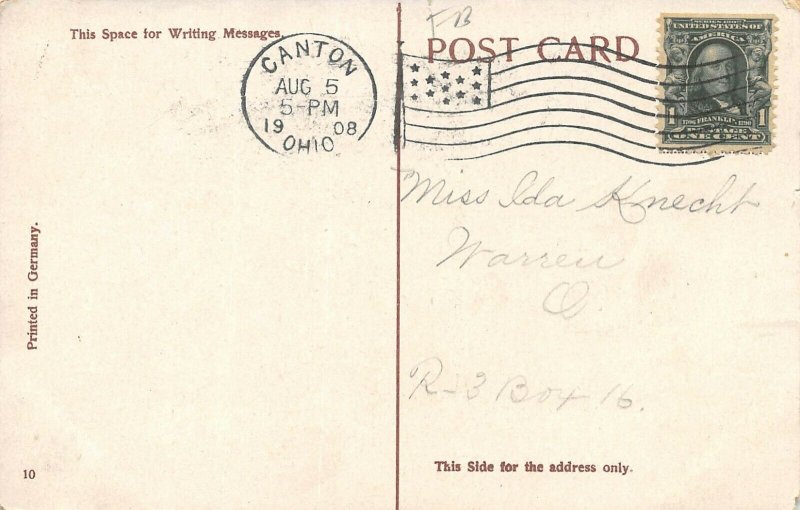 LP35 Auditorium   Canton Ohio           Postcard