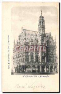 Old Postcard Belgium Oudenaarde Town Hall