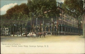 Saratoga Springs NY US Hotel Rotograph G6217 c1905 Postcard