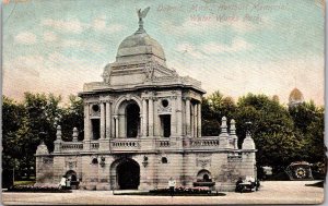 Hurlbut Memorial, Water Works Park Detroit MI c1907 Vintage Postcard Q50