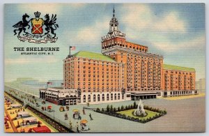 Shelburne Atlantic City New Jersey NJ Bright Spot Of The Walk Fountain Postcard