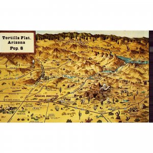 Vintage Postcard of Tortilla Flat,Arizona