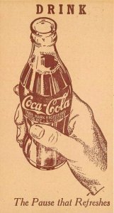 Advertising Coca Cola Soda 1940s Artist Impression Postcard 21-3952