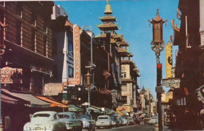 California San Francisco Chinatown Main Street Grant Avenue