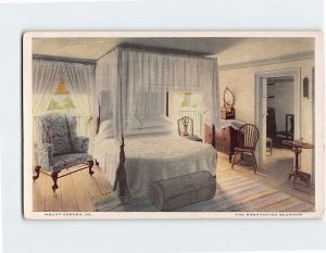 Postcard The Washington Bedroom Mount Vernon Virginia USA