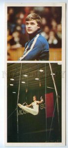 254619 USSR Gymnastics Olympics Moscow 1980 Vladimir Markelov old postcard