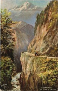 CPA The Pyrenees - The Road to Laruns (1163794)