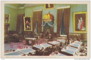 Interior of Provincial Parliament Building,  Fredericton,  New Brunswick,  30...