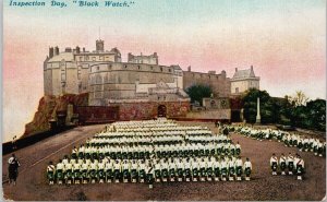 Inspection Day Black Watch Military Soldiers Scotland P&WM Postcard G96