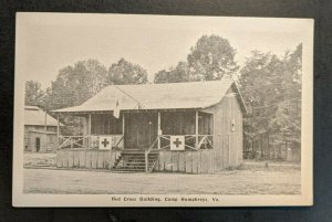 Mint Vintage US Military Red Cross Building Camp Humphreys VA Postcard RPPC