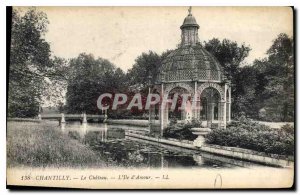 Postcard Old Chateau Chantilly on the Island of Love