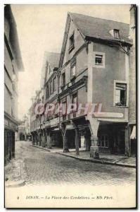 Old Postcard Dinan Place des Cordeliers