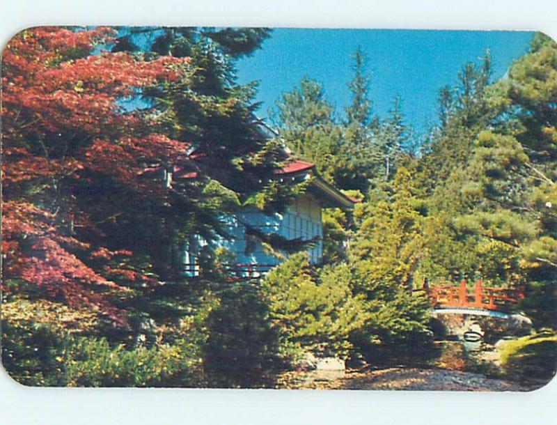 Pre-1980 JAPANESE GARDEN AT VETERANS HOSPITAL Canandaigua By Rochester NY d5386