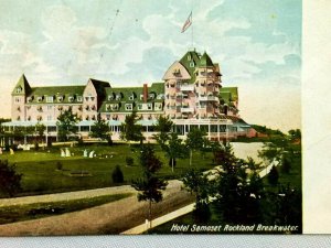 Vintage Postcard 1900's Hotel Samoset Rockland Breakwater Maine ME