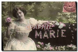 Old Postcard Fancy Marie Surname