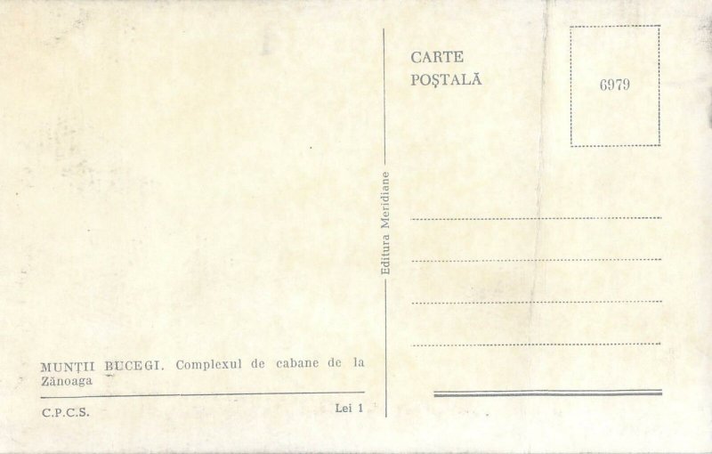 Romania Complexul de cabane de la Zanoaga Muntii Bucegi vedere generala